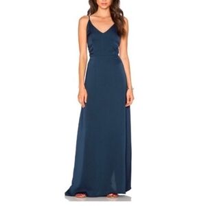 Anthropologie Navy Maxi Dress